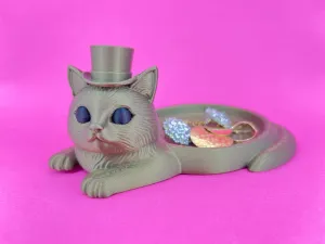 Gentleman Cat jewelry tray