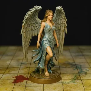 Dark fantasy angel of death D&D tabletop miniature