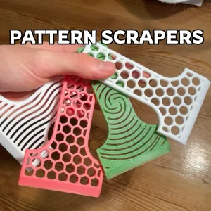 PATTERNED SCRAPERS-FAST, EASY, USEFUL and COOL