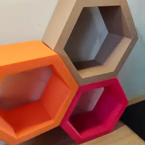 Hexagonal shelf