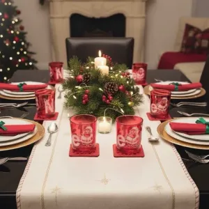 “Happy New Year 2026” Coaster – Christmas & Fireworks Theme