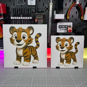 Cute Tiger – Hueforge – 4 Colors