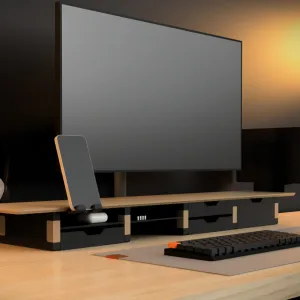 modular desk shelf