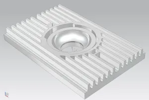 Heatsink plate sand casting pattern