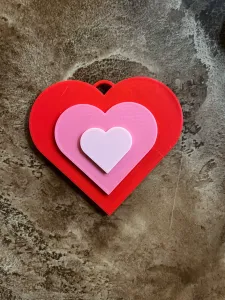 triple heart pendant
