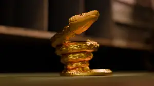 Golden Dragon Snake Controller Stand