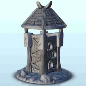 Watchtower in wood and stone 4 - miniatures warhammer figure