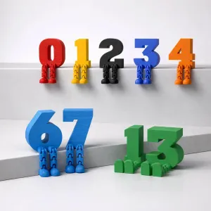 Articulated Number Set | 0–9 Numbers with Moving Legs