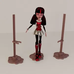 Monster-Style Doll Stand