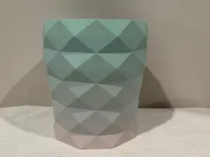 Tall Low poly planter pot