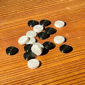 Mill Game pieces - Nine Men's Morris markers