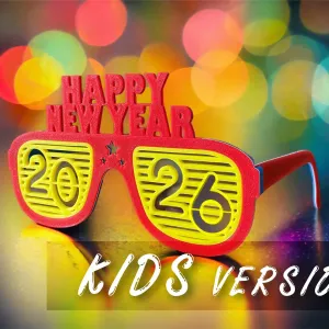 2026 Happy New Year Party Glasses (Kids Version)