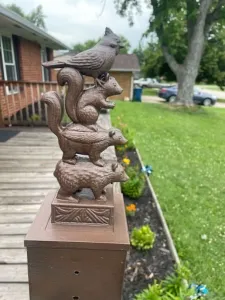 Stacked Woodland Critters Post Topper