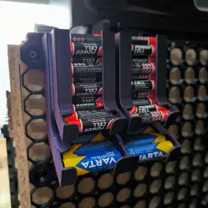 Battery Dispenser for Multiboard, 20xAAA 22xAA, no jamming