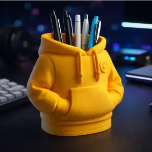 Hoodie Pen Holder – Sporty Desk Organizer