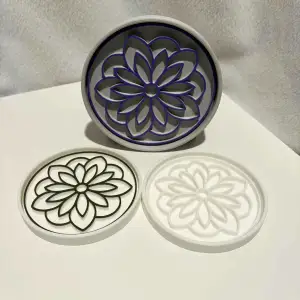 Lotus mandala planter pot drip tray (multiple sizes)