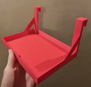 Shampoo glass-hanging shelf for shower V2 (Improved)