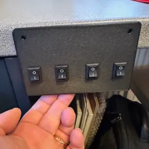 Under desk toggle switch holder
