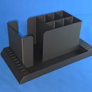 Desk organizer with memo box and USB/SD card holder