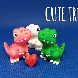 Baby TRex Family T-Rex Dinosaur Cute, Toy for Kids, Easy
