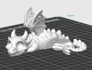 Shelf Sleeping Skeleton Dragon