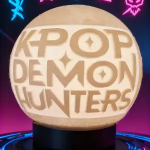🌑 K-Pop Demonhunters Litho Globe | Bottle Boy Designs Og