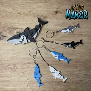 Flexi Shark - Shark keychain
