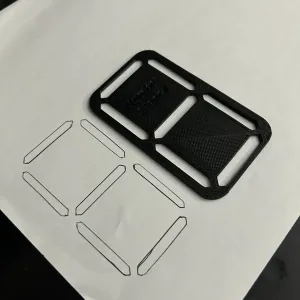 Digital Clock like Number Stencil