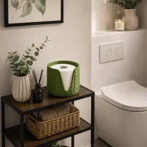 CUSHION TOILET PAPER ORGANIZER (ONE ROLL) 🧻✨