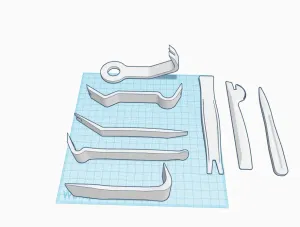 Car trim removal tools separated