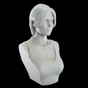Lara Croft Bust from Tomb Raider Fan Art