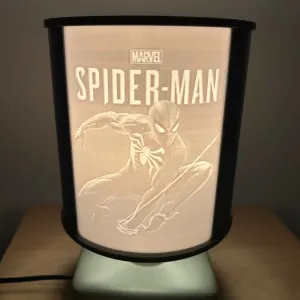Spiderman Nightlight Lithophany + Support E14