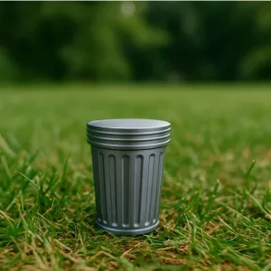 Mini twist lid trash can