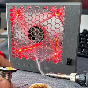 Soldering smoke absorber