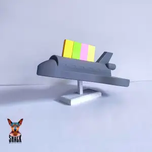 Space Shuttle Sticky Note Holder