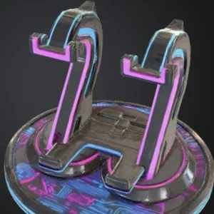 Controller Stand in Cyberpunk Theme Version 2
