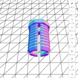 Rosca externa para porta electrodo