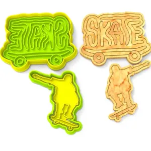 Cookie Cutter, skater sk8 ,Polymer Clay Cutters