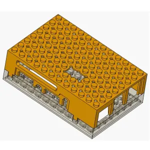 LEGO-Compatible Case for Orange Pi 5 Max Micro-Computer