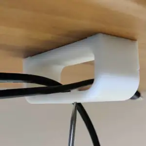 Passacavo sotto la scrivania/mensola/tavolo