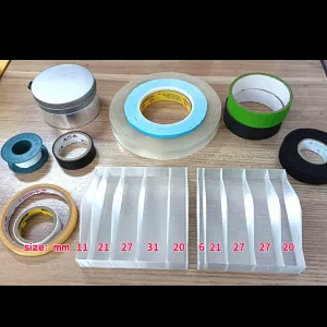 Multi-slot adhesive tape organizer