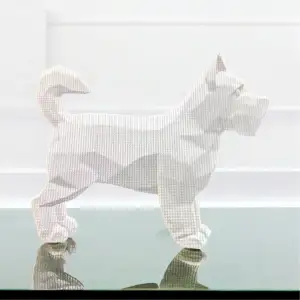 terrier tibétain en low poly