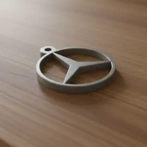 Mercedes logo keychain