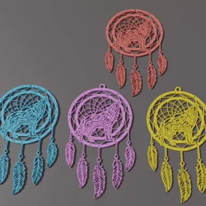 Dream catcher (with and without hanging ring)