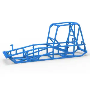 Frame of Vintage Dirt Silver Crown Car Scale 1:25
