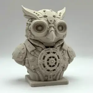 Steampunk Owl Bust