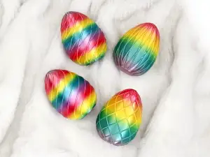 Easter Eggs with stripes