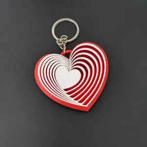 Infinite heart keychain - Chaveiro de coração infinito