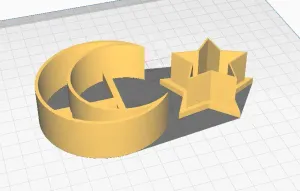Moon and Star Cake Mold