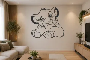 silueta Simba de El rey león